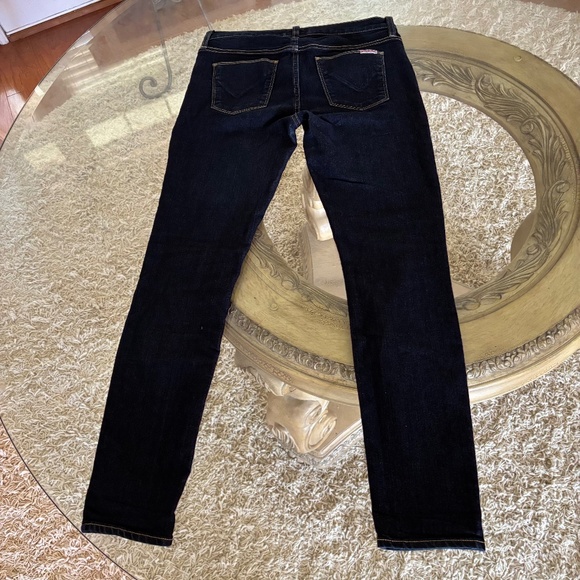 HUDSON Jeans Size 28 Womens Mid Rise Dark Blue Denim Nico Ankle Super Skinny - Picture 1 of 7
